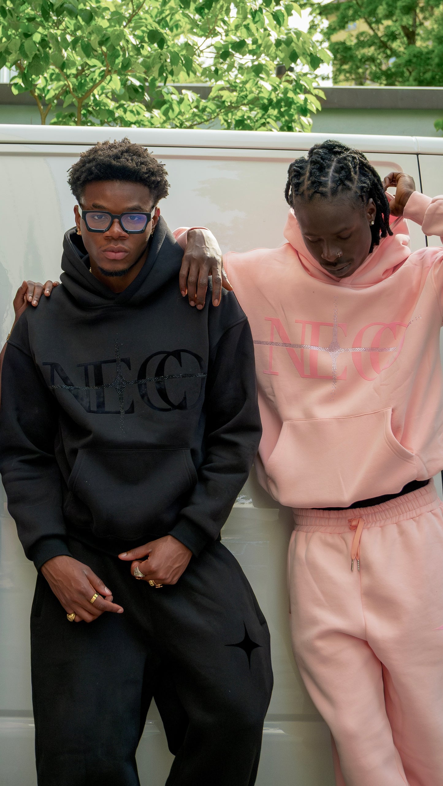 Pink Rhinestone Hoodie