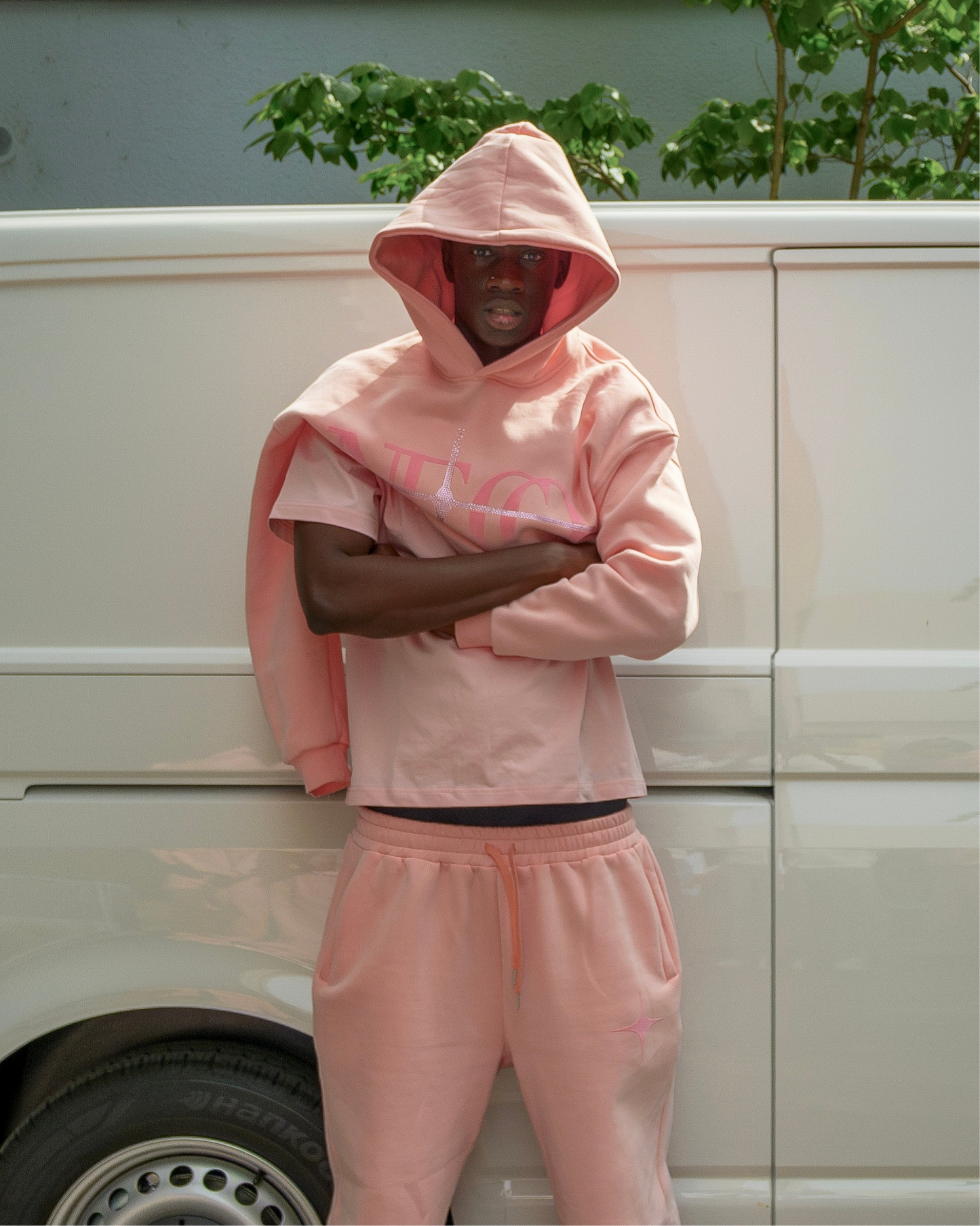 Pink Rhinestone Hoodie