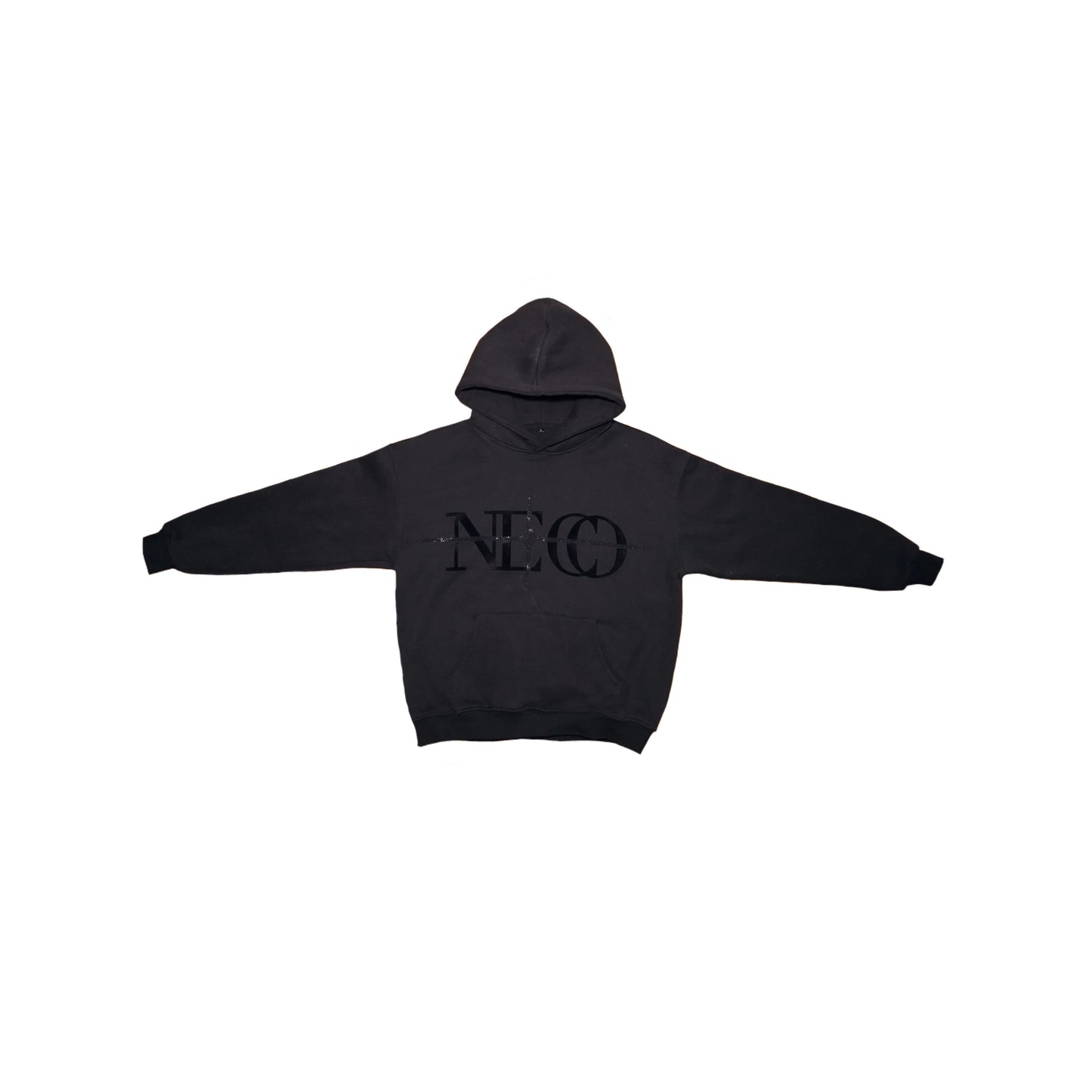 Black Rhinestone Hoodie
