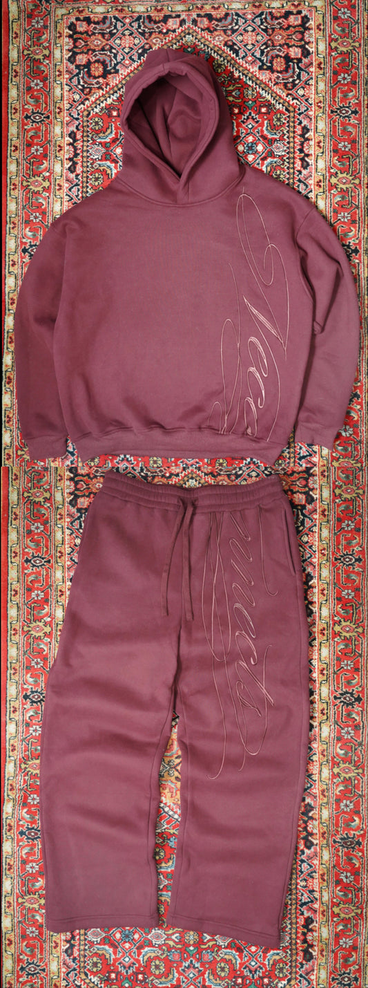 Burgundy Tracksuit